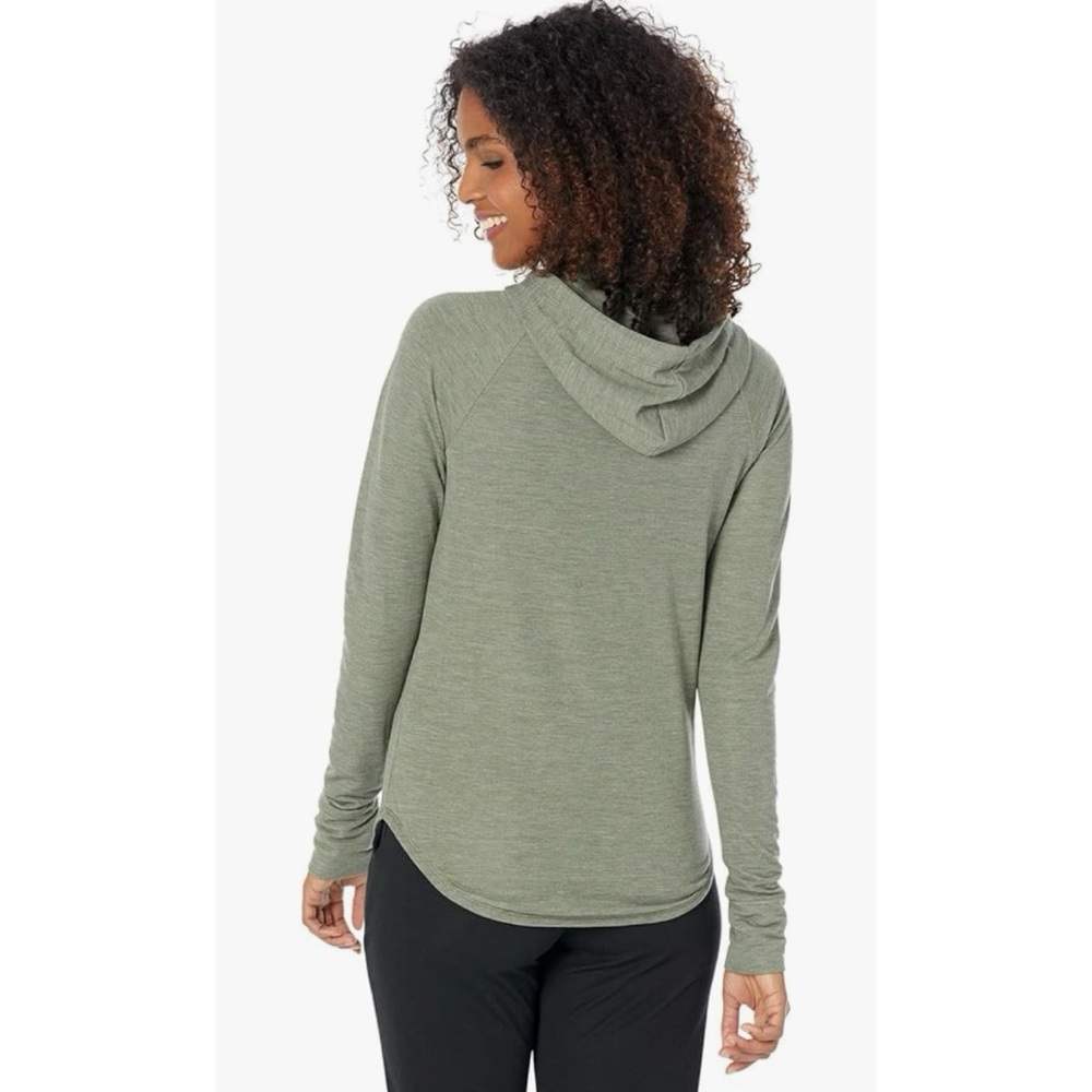 THE NORTH FACE • Thyme Heather Westbrae Knit Pullover Hoodie, L - Picture 2 of 15